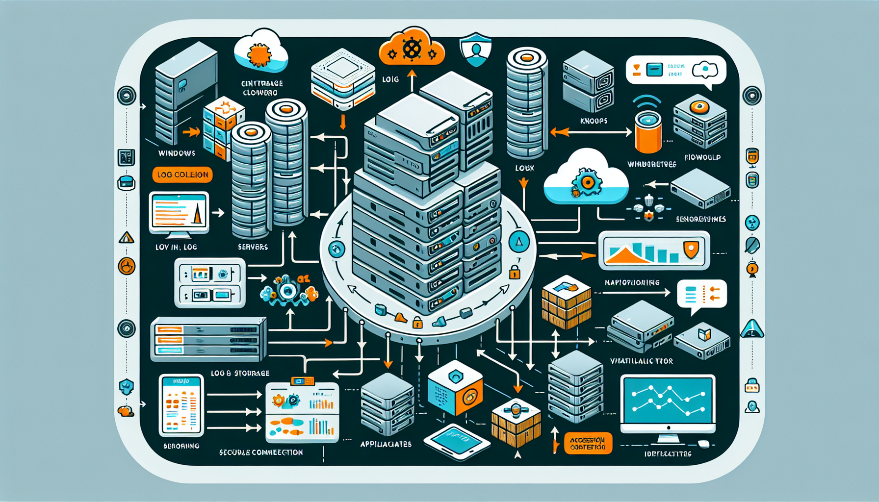 How do I set up a centralized logging system for IT infrastructure?