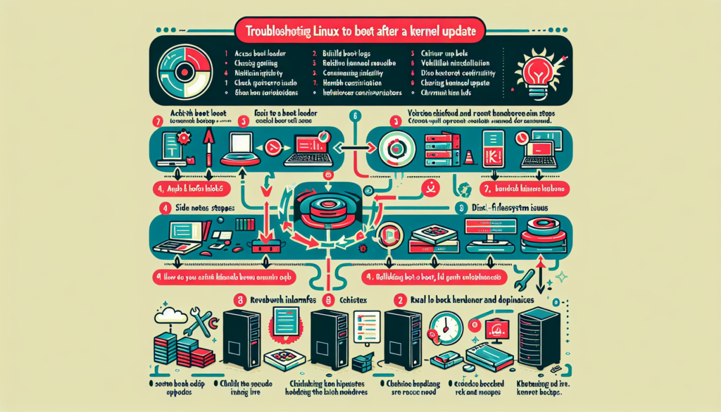 How do I troubleshoot Linux servers that fail to boot after a kernel ...