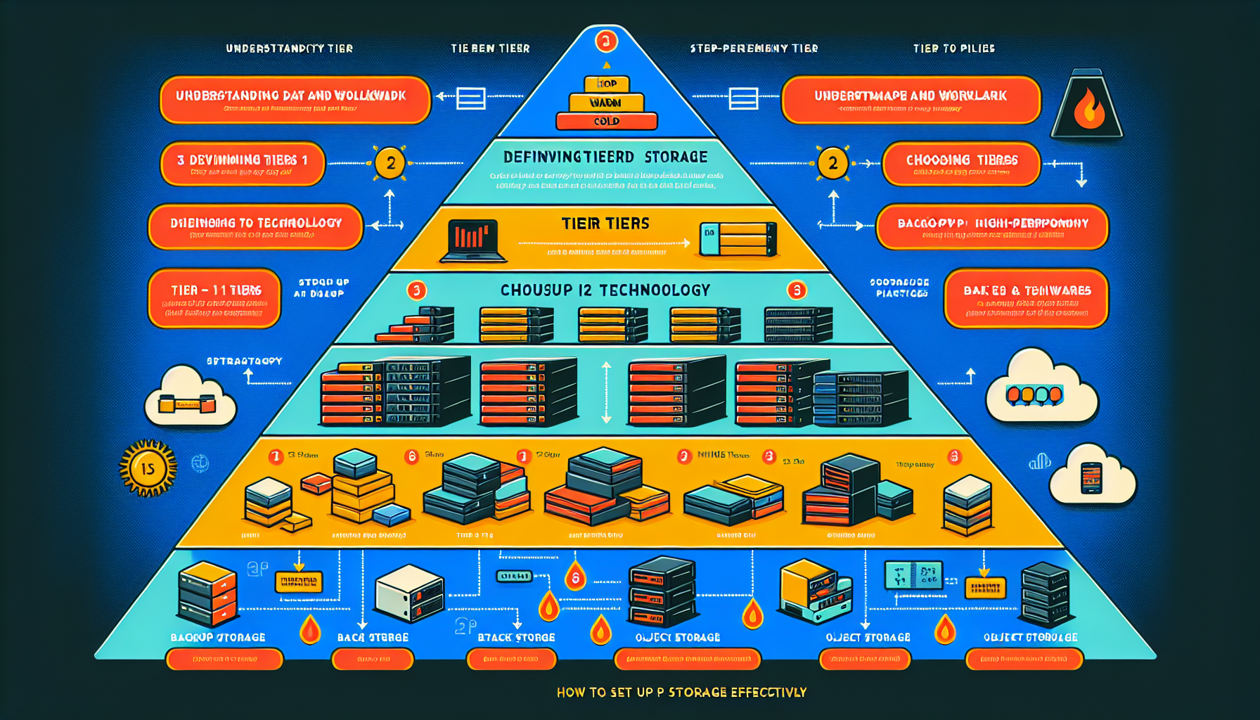 What is the best way to set up tiered storage?