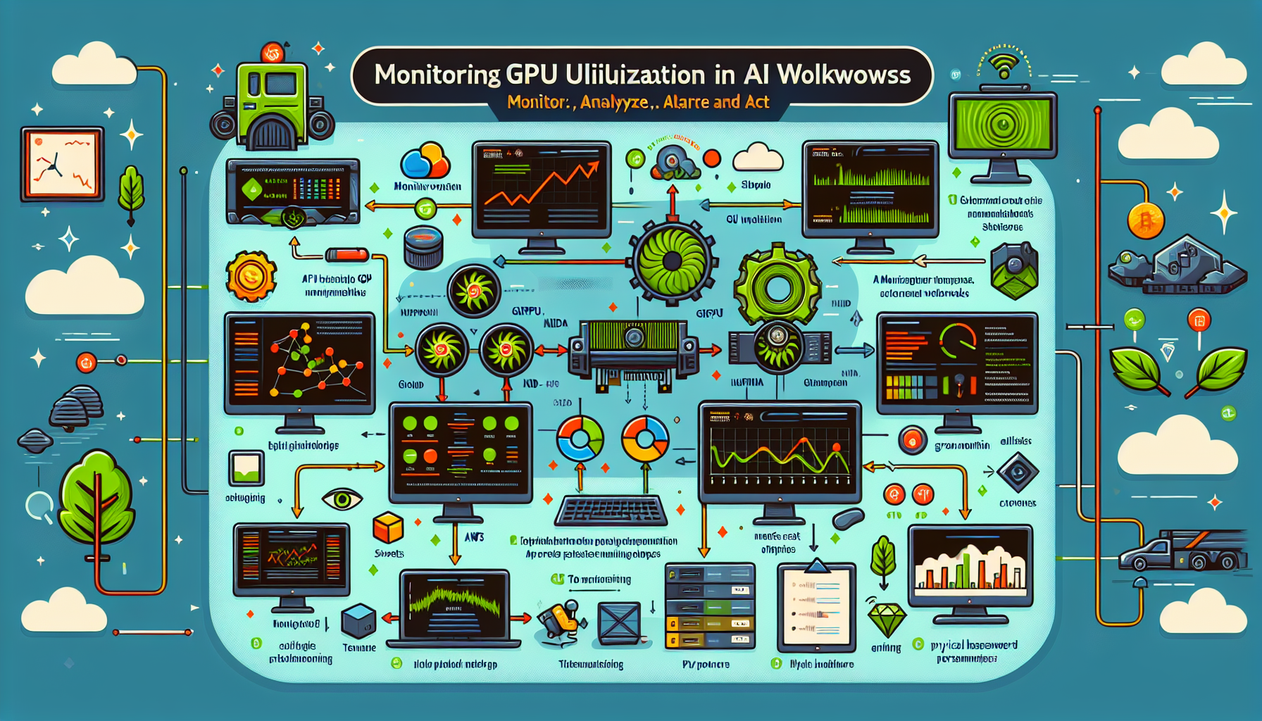 How do I monitor GPU utilization in AI workloads?