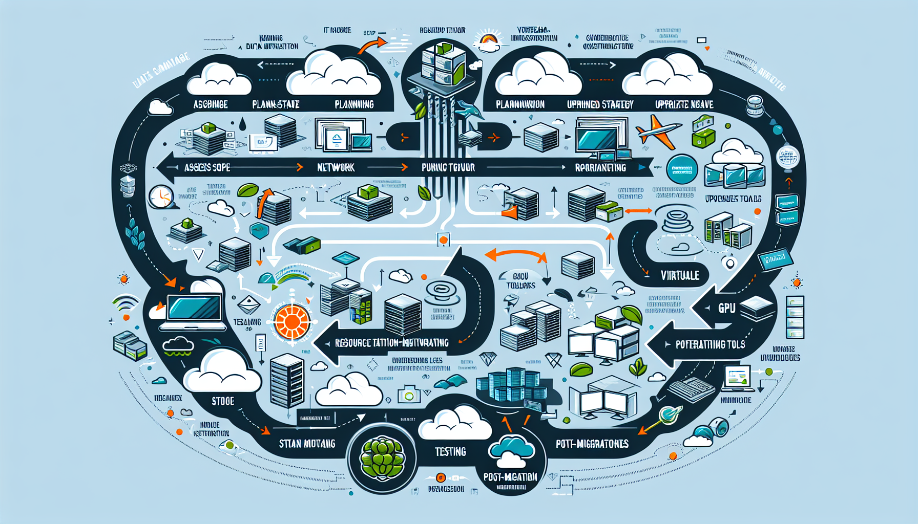 How do I optimize IT infrastructure for large-scale data migrations?