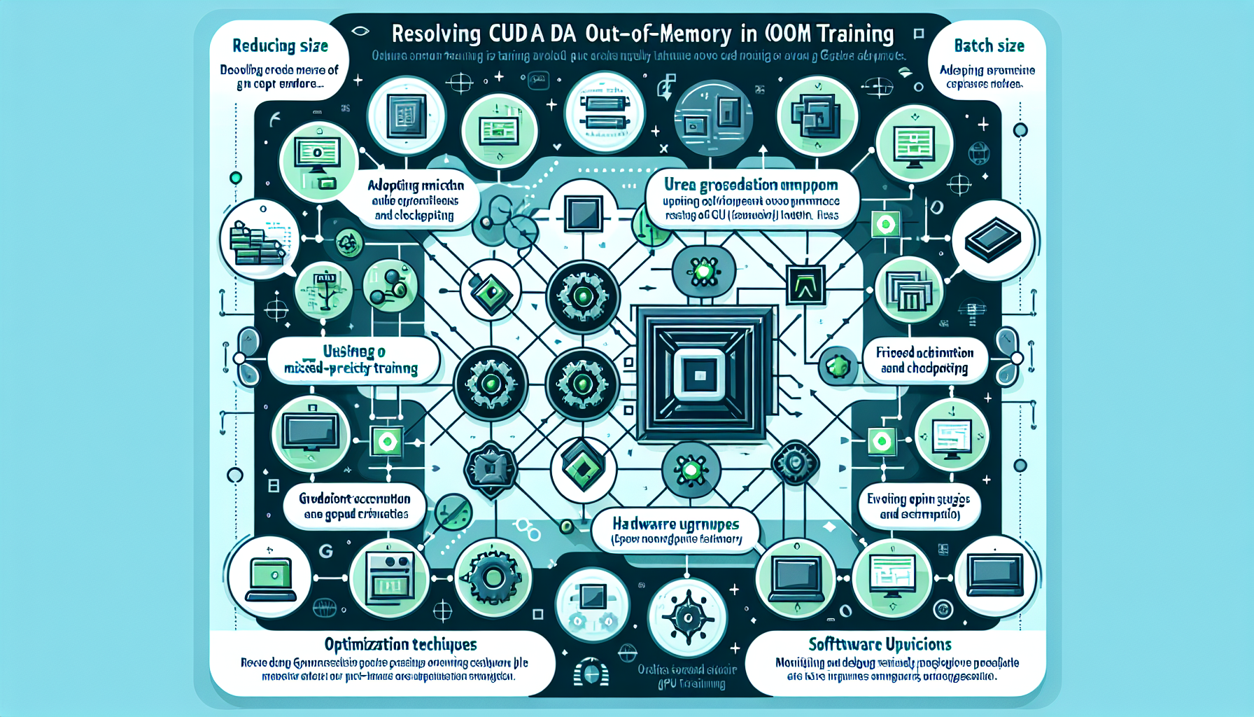 How do I resolve CUDA out-of-memory (OOM) errors during AI training?