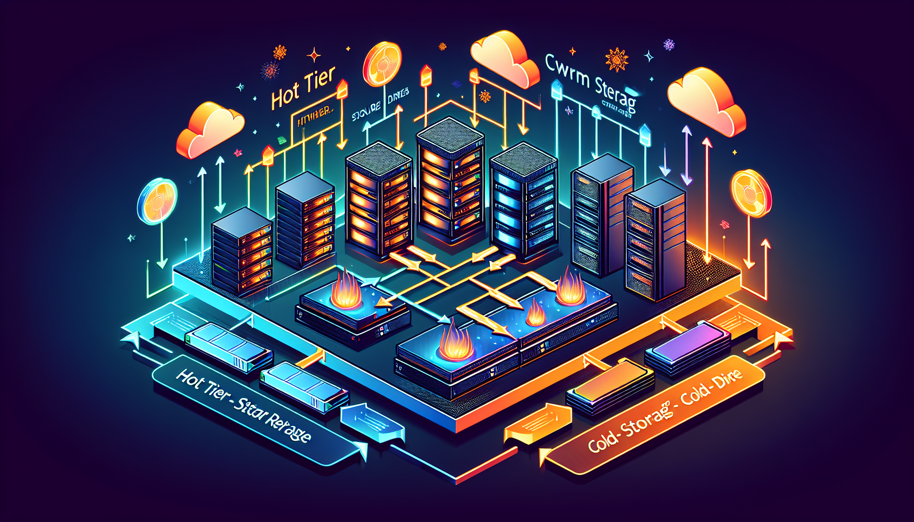 How do I configure storage tiering for AI workloads?