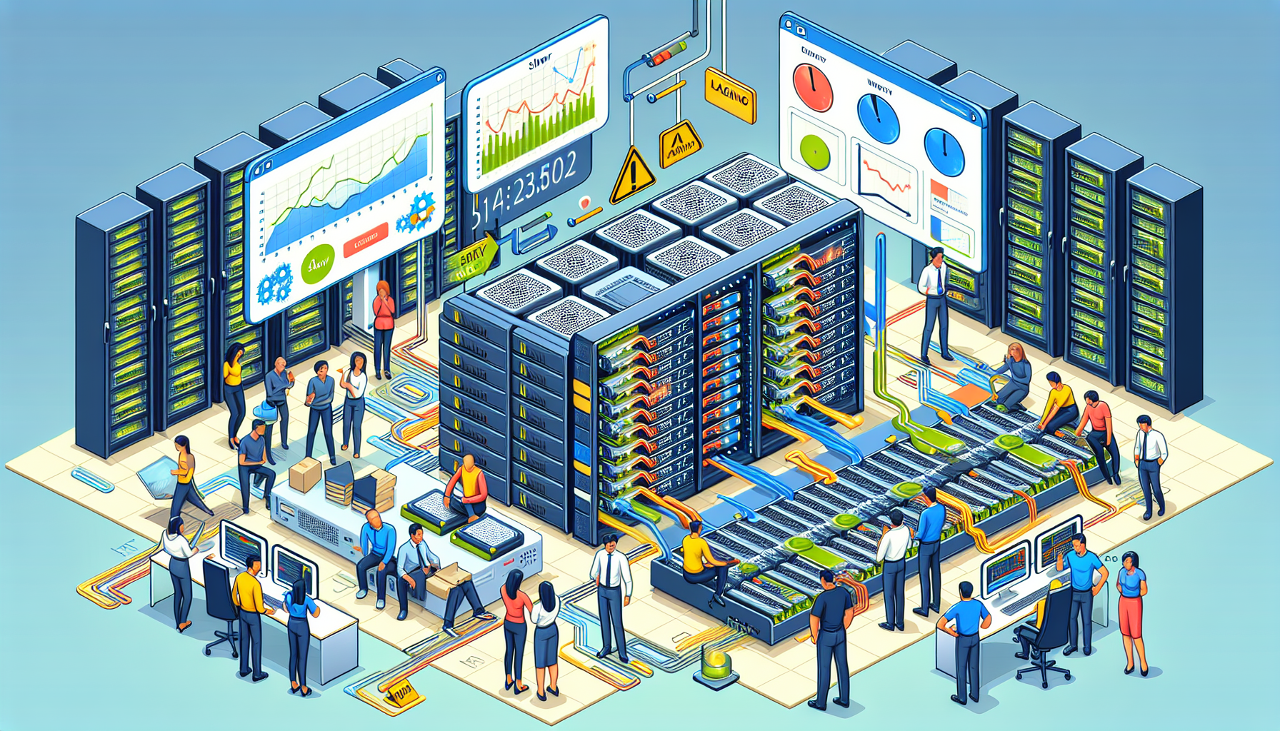 How do I troubleshoot slow database queries caused by I/O bottlenecks?