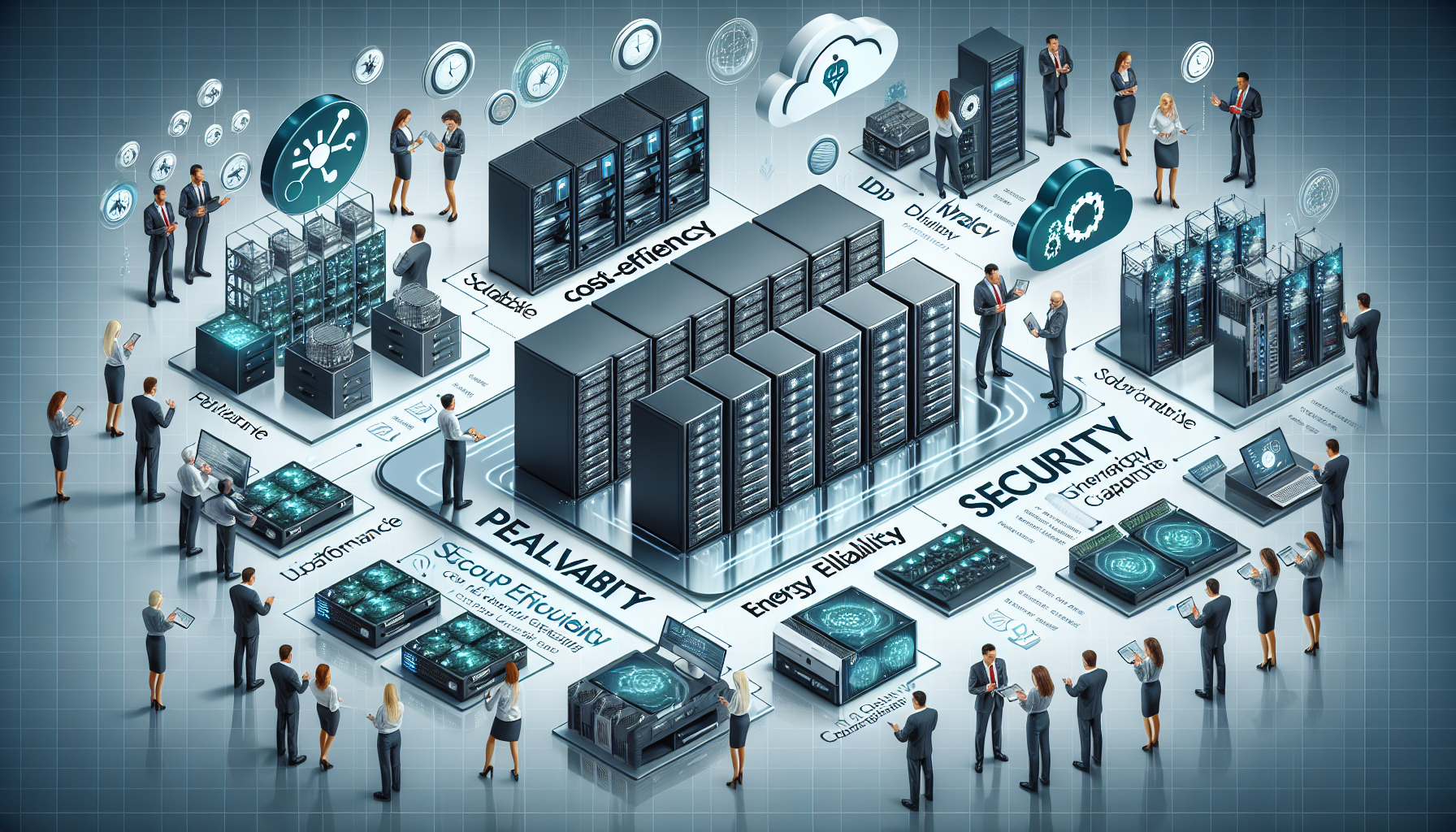 What are the key considerations for selecting IT infrastructure hardware?