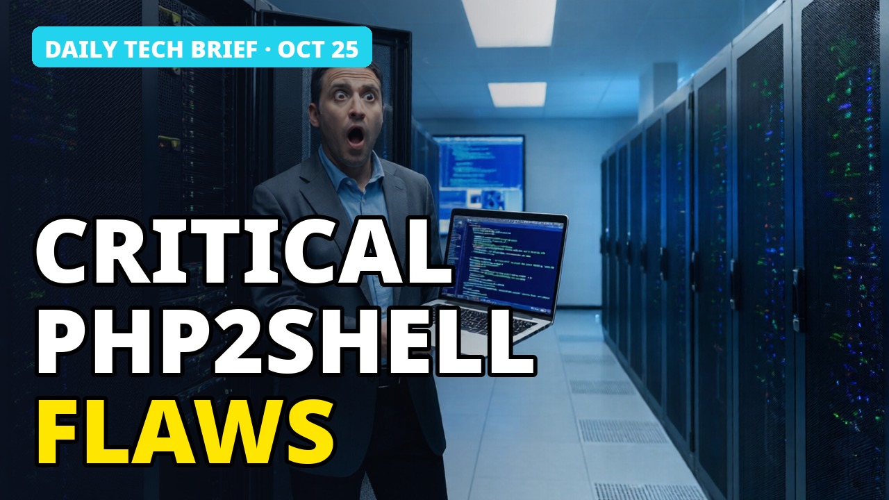PHP2Shell Flaws & VS Code Supply Chain Risks | Daily Tech Brief